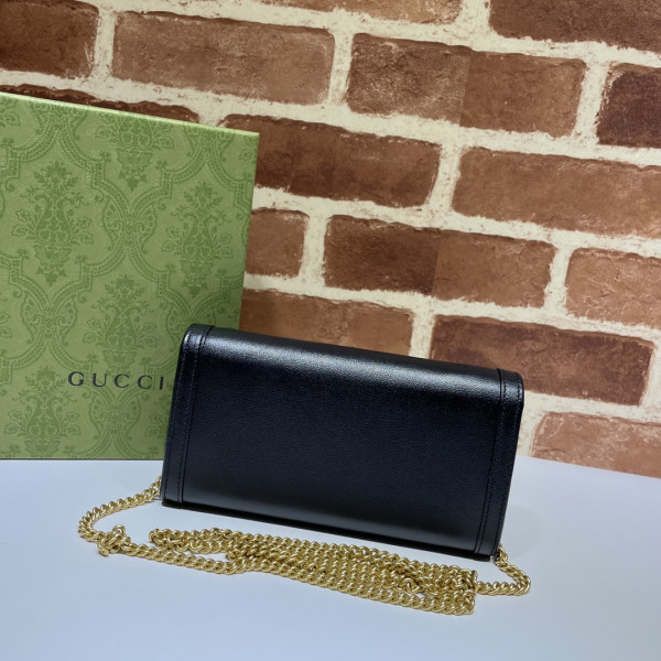 G*u*i diana chain wallet with bamboo