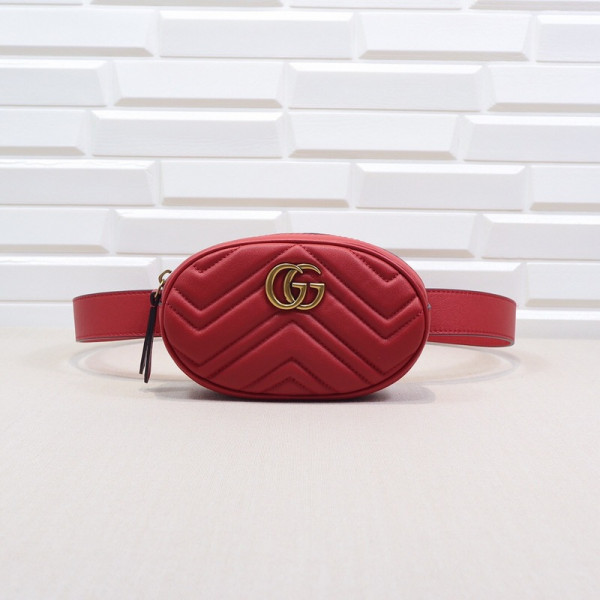 G*u*i gg marmont matelassé leather belt bag