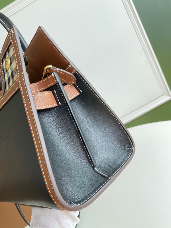 B**rry mini vintage check two-handle title bag