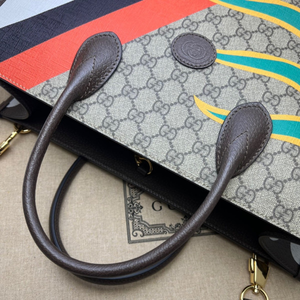 G*u*i medium tote with interlocking g