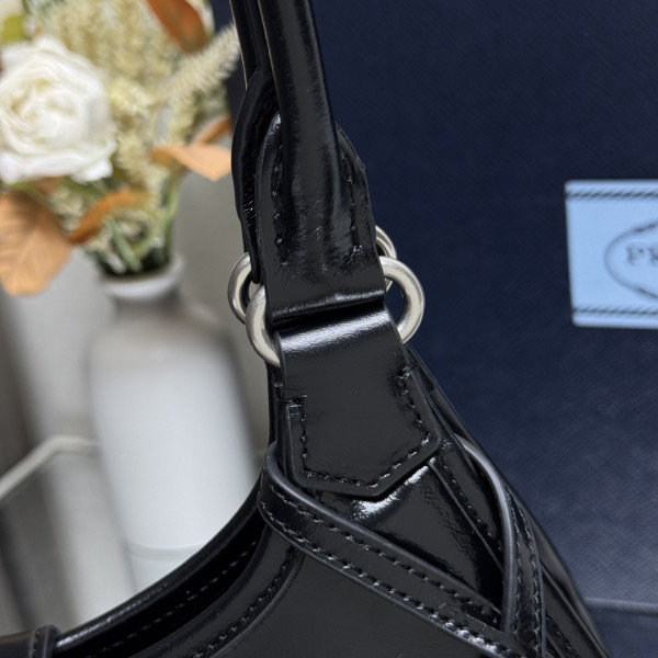 Pra*a medium leather tote bag-32*21*15cm