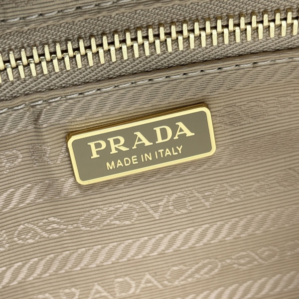 Pra*a re-nylon medium top-handle bag with padlock